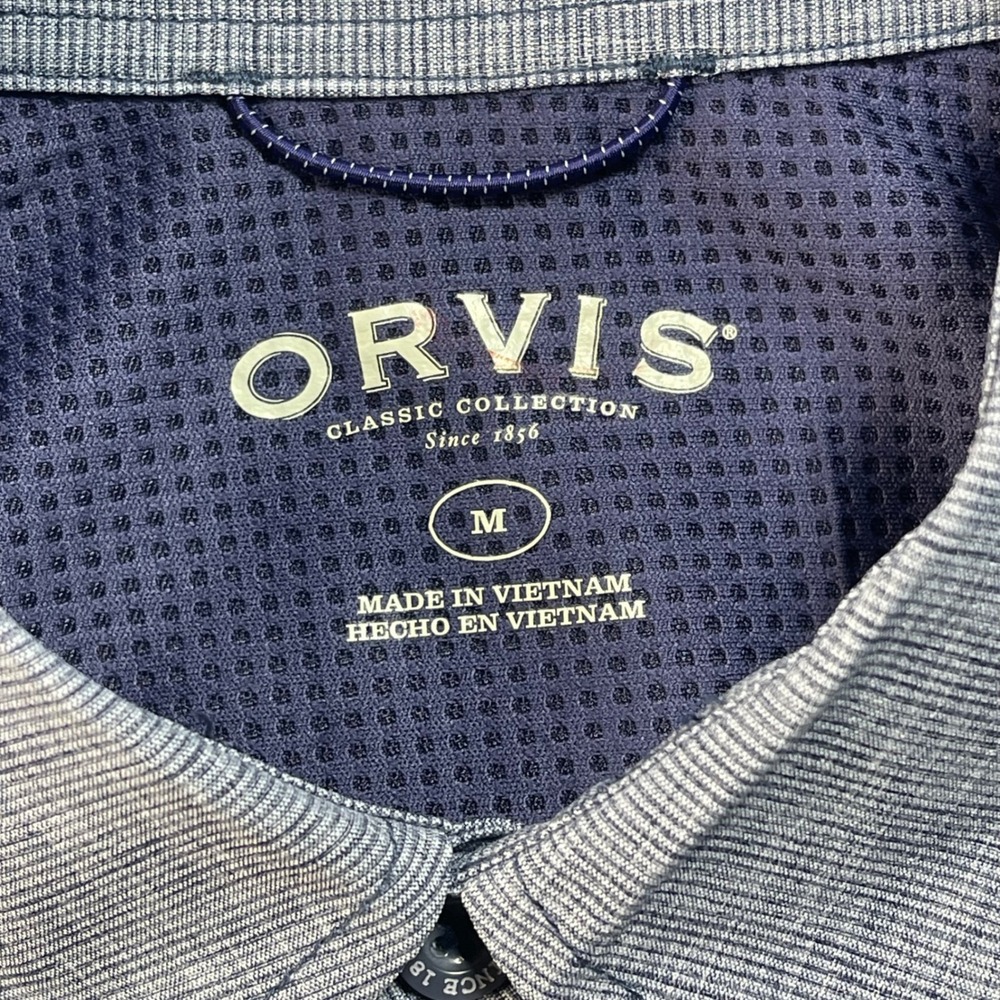 Orvis Mens M Short Sleeve Button Down Shirt 2 Pack Blue Grey Classic Collection‎ - Picture 2 of 9
